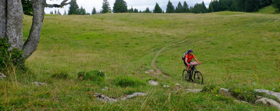 Picture of Pierre Pauquay travelling the Ardennes on a long distance mountain bike trail by Pierre Pauquay