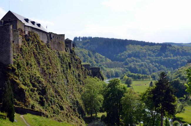 Bouillon castle and his ramparts