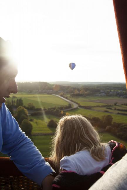 Above the Ardennes in a hot-air balloon (c) Julia Lafaille