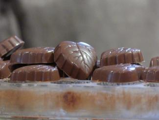 Picture of chocolates at Cyril Chocolat, picture taken by Nathalie Diot