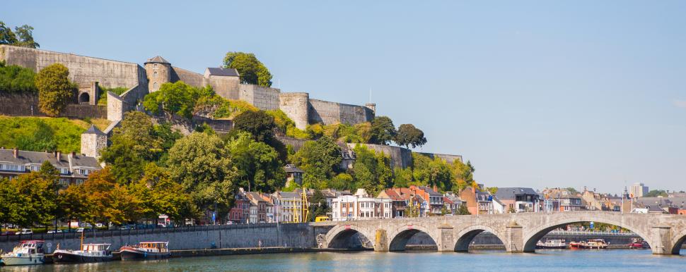 The Namur Citadel and the Jambes bridge