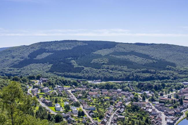 Foto op het uitzicht vanaf de Vier Heemskinderen in Bogny-sur-Meuse, door Johan Barrot