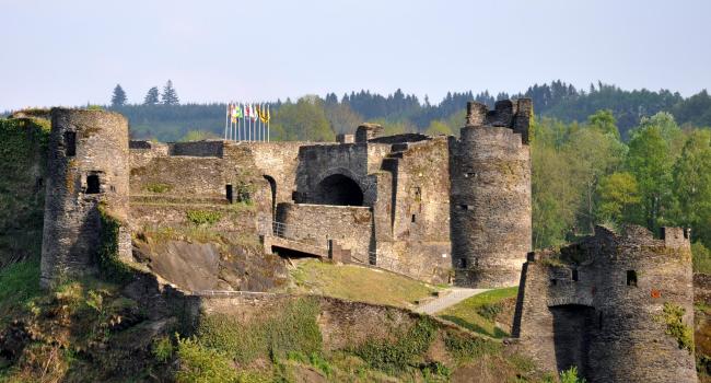Die Burg la Roche-en-Ardenne, Provinz Belgisch-Luxemburg