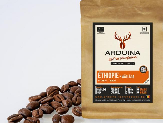 Arduina-Kaffee, geröstet in den Ardennen