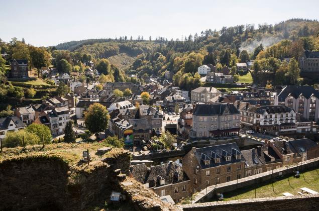 La Roche-en-Ardenne vanaf het kasteel