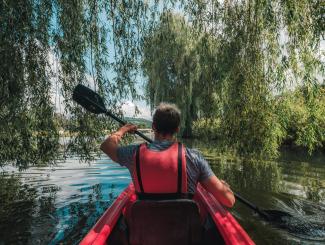 Kanu fahren auf dem Fluss Sauer mit Kanuraft - Teddy Verneuil